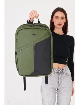 Superbag 15.6-17.3 Inç Laptop Sırt Çantası 5 Bölmeli Su Itici Kumaş Korumalı Notebook Çantası 6520