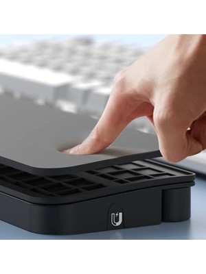 Skygo Ergonomik Klavye Bilek Desteği ve 22-In-1 Temizlik Kiti – Gizli Saklama ve Manyetik Organizer Tasarım, Mekanik Klavye Uyumlu Masaüstü Düzenleyici, Telefon Kulaklık Laptop Temizleme Seti Siyah