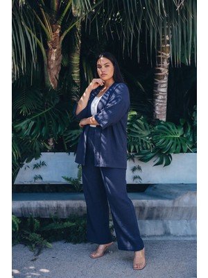 Mivoon Bürümcük Kumaş Kimono Takım