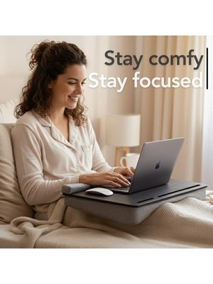 Skygo -LS025 Minderli Laptop Sehpası (Antik Gri)