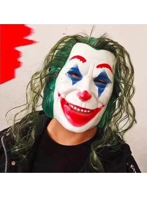 Belirtilmemiş Joaquin Phoenix Joker Maskesi Yeşil Saçlı
