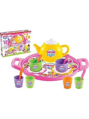 Skygo Candy Tepsili Çay Set -