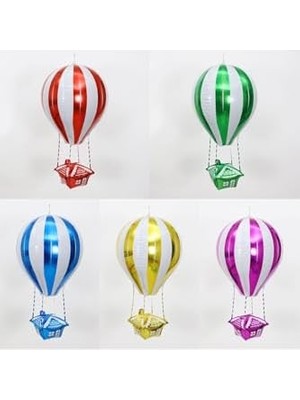 Skygo 22 Inç Uçan Balon Temalı Folyo Balon 88-28 cm (Gül Kırmızı)