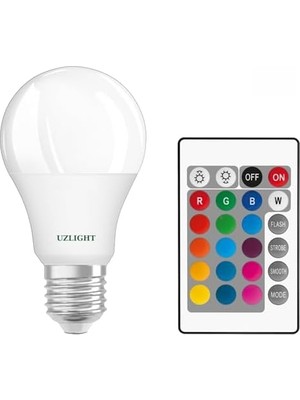 Skygo Uzlıght Rgb Kumandalı 10W LED Ampul