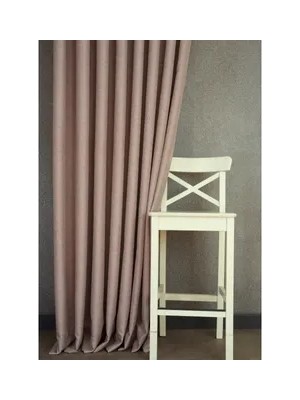 Vivense Massarelli Keten Seyrek Pile Fon Perde, Açık Vizon, 90X260