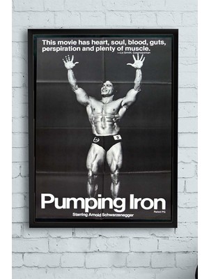 Skygo (PSTER13032) Pumping Vücut Geliştirme Body Building Fitness Çerçeveli Tablo (30 x 40CM)