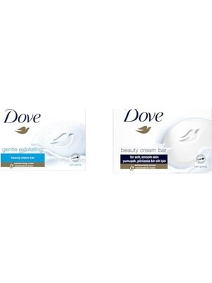 Skygo Dove Beauty Cream Bar Katı Güzellik Sabunu Gentle Exfoliating Nemlendirici Etkili, 90 G(6) Dove Beauty Cream Bar Katı Güzellik Sabunu Original Nemledirici Etkili, 90 G(1)