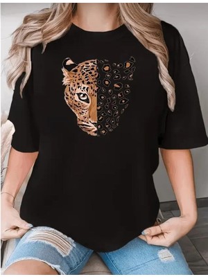 Divin Kadın Cool Baskılı Streetwear T-Shirt