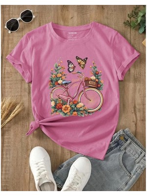 Divin Kadın  Cool Besklıt Graphic Streetwear T-Shirt