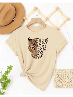 Divin Kadın Cool Baskılı Streetwear T-Shirt