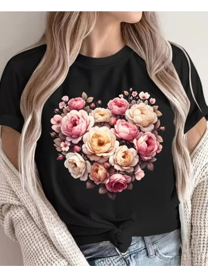 Divin Kadın Cool Baskılı Streetwear T-Shirt