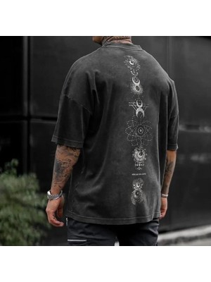 Divin Unisex Cool Game Up Graphic Streetwear T-Shirt