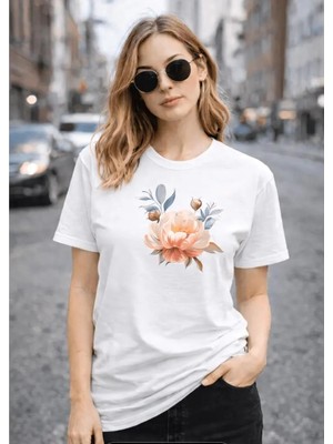 Divin Kadın Cool Baskılı Streetwear T-Shirt