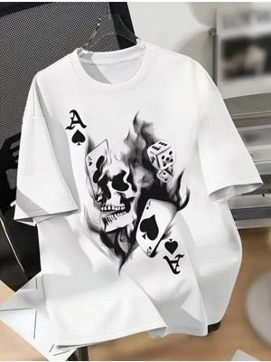 Divin Erkek Cool Baskılı Streetwear T-Shirt