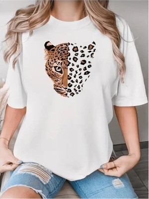 Divin Kadın Cool Baskılı Streetwear T-Shirt