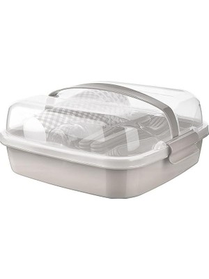 Mabeyn Plastik 6 Kişilik Lovely Piknik Seti (Krem)