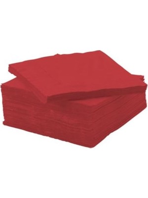 Mabeyn , Kırmızı/kağıt Peçete – Fantastisk 50 Pack – 24 x 24 cm