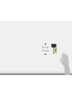 Mabeyn Gro 5800 Ince Metal Dişli Kedi Tarağı, S, Green