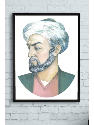 Skygo (PSTER13273) Ibni Sina Bilimsel Çerçeveli Tablo (21X30CM)
