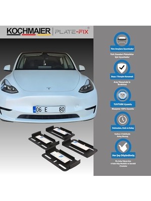 Mabeyn Plate - Fix Çerçevesiz Plaka Tutucu Plakalık