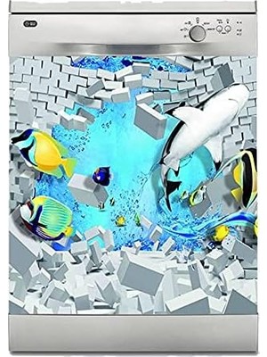 Mabeyn Bulaşık Makinesi Kaplama Beyaz Eşya Kaplama 3D Sualtı