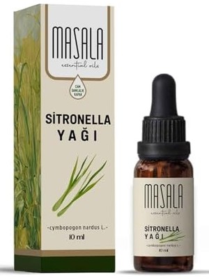 Mabeyn Masala Saf Sitronella Yağı 10 Ml. - (Citronella Oil) Cymbopogon Nardus