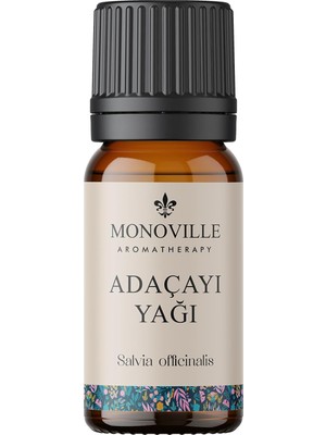 Mabeyn Monoville Adaçayı (Acı Elma) Uçucu Yağı 10 ML%100 Saf ve Doğal (Oil)