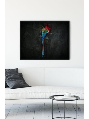 Skygo (PSTER12924) Papağan Sanatsal Çerçeveli Tablo (50X70CM)
