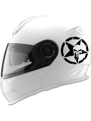 Mabeyn Yıldız Punisher Motor Kask Araba Oto