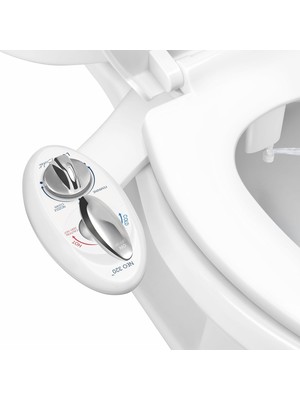 Mabeyn Luxe Bidet Neo 320 (Series) – Kendi Kendini Temizleyen Dual Başlık –, Sıcak ve Soğuk Su ile Elektrik Mekanik Bide Wc-Sabitleme W/güçlü Musluk Valfler ve Metal Hortumlar, Neo 320 White