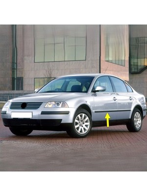 Mabeyn Sol Ön Kapı Çıtası Siyah Plastik 3B0853515 Vw Passat B5.5 ile Uyumlu 2001-2005