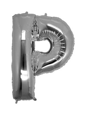 Mabeyn - P Harfi Gümüş Folyo Balon 16 Inch 40 cm