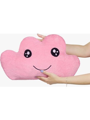 Mabeyn Pelüş Bulut Yastık,oda Dekorasyonu,yastık,bebek Odası,pelüş Doldurulabilir Bulut (Pembe)