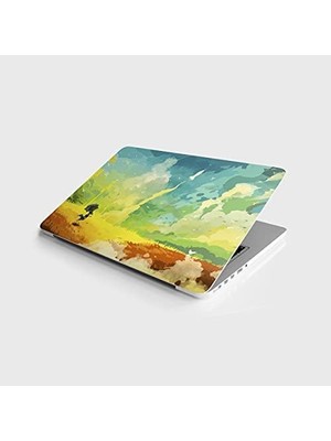 Mabeyn Laptop Notebook Pc Kaplama Etiketi Şemsiyeli Adam Çizim