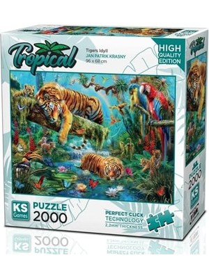 Mabeyn 2000 Parça Kaplanlar Puzzle