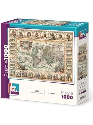 Mabeyn Eski Dünya Haritası 1000 Parça Puzzle