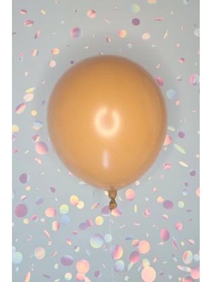 Mabeyn Retro Caramel Brown Lateks Balon 12 Inç Retro Renk Balonlar 10 Lu