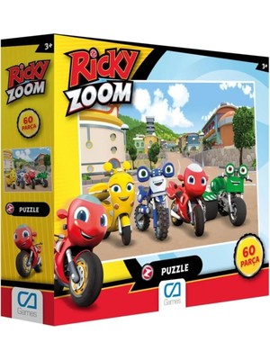 Mabeyn Ricky Zoom Lisanslı 60 Parça 34X24CM Çocuk Puzzle Yapboz Serisi