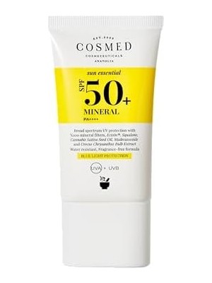 Mabeyn Cosmed Çok Hassas Ciltler IÇIN%100 Mineral Filtreli SPF50+ Yüz Güneş Kremi - Mineral SPF50+ - 40 ml