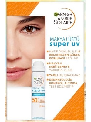 Mabeyn Ambre Solaire Makyaj Üstü Güneş Koruyucu Yüz Misti