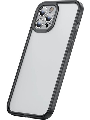 TKÇ Baseus iPhone 12 Pro Max Kamera Lens Koruyuculu Frame KILIF-(5775)