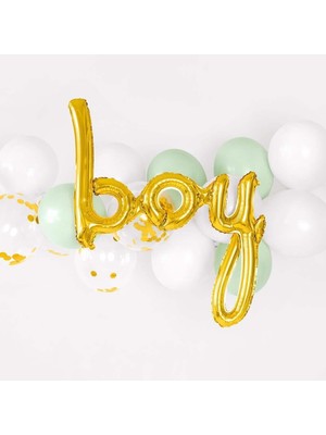 Mabeyn Boy Folyo Balon - Bebek Çocuk Parti Kutlama Seti