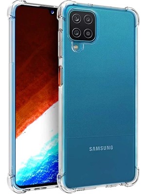 TKÇ Sm Galaxy A12 - M12 Anti-Drop Shockproof Darbe Emici Silikon KILIF-(5775)