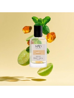 Mabeyn Mad W161 Selective Eau De Parfum (Edp) 50 ml Erkek Parfüm – Limonu, Nane ve Deri ile Ferah, Baharatlı ve Oryantal
