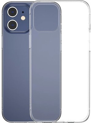 TKÇ Baseus Simple Case Iphone 12 Mini 5.4 Ince Silikon Şeffaf KILIF-(5775)
