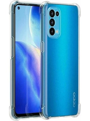 TKÇ Oppo Reno A15 - A15S Kamera Korumalı Shockproof Silikon KILIF-(5775)