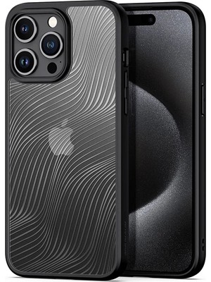 TKÇ Dux Ducis iPhone 15 Pro Max Aimo Series Premium Buzlu Sert Pc-Tpu KILIF-(5775)