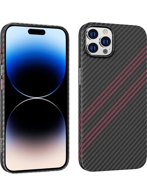 TKÇ Hoco iPhone 14 Pro 6.1 Kılıf Kevlar Texture Darbe Emici Telefon KILIFI-(5775)