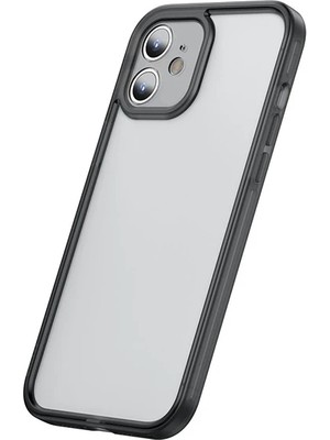 TKÇ Baseus iPhone 12 6.1 Kamera Lens Koruyuculu Frame KILIF-(5775)