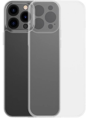 TKÇ Baseus Frosted Glass iPhone 13 Pro Max 6.7inch Shockproof Koruyucu KILIF-(5775)